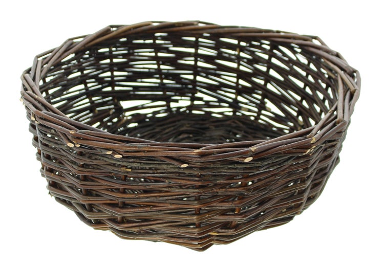 FRANK FLECHTWAREN | Weidenschale Naturbraun, groß, WEIDE, Ø 38 x 11 cm