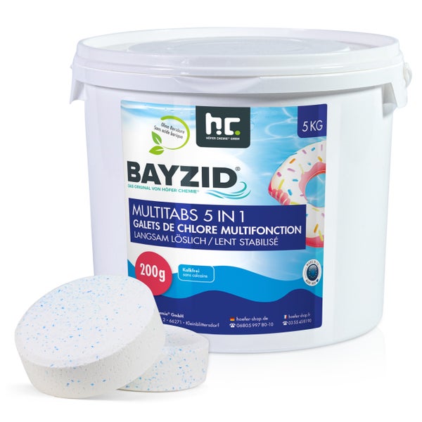 Bayzid Multitabs 5 in 1 Chlortabletten im 5 Kilogramm Eimer