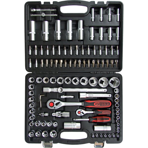 Werkzeugkoffer mit Steckschlüsselsatz und Bits