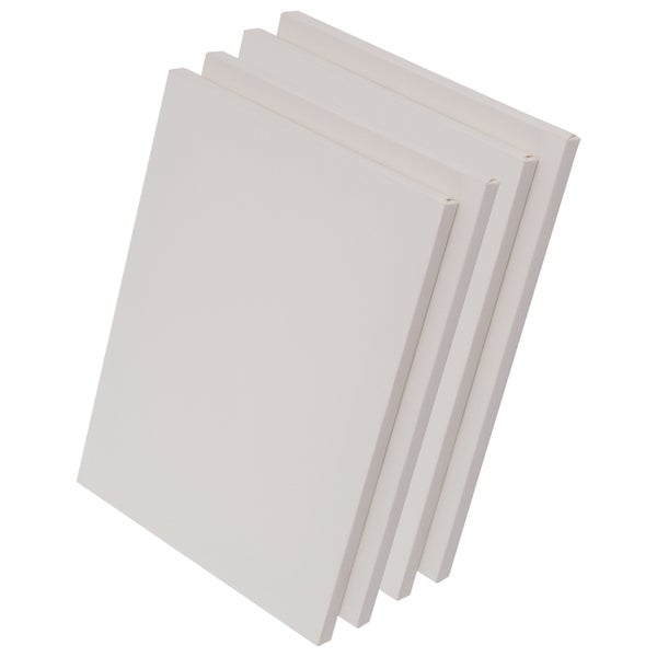 Mehrere Leinwände für Künstlerbedarf gestapelt