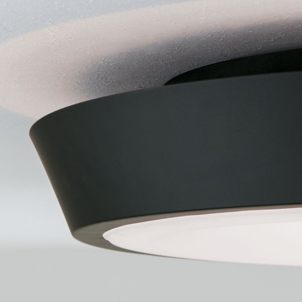 LED Deckenleuchte Look Ø 55cm Schwarz 3000K 3500lm
