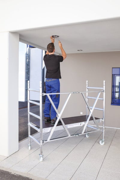 PROREGAL Klappgerüst Plattformgröße 180x135cm Arbeitshöhe Bis 3m Inkl. 4x Lenkrollen