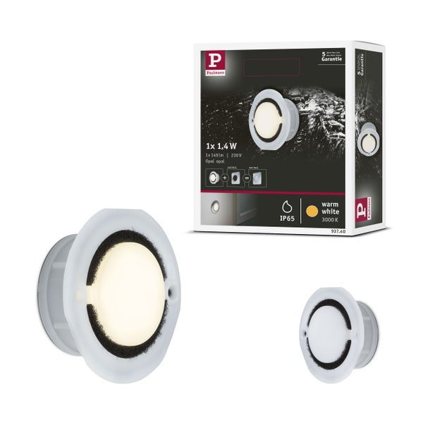 LED Wandeinbauleuchte Special Line IP65 rund 76mm 1,4W 140lm 230V 3000K Opal