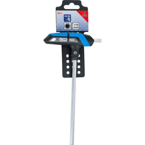 BGS T-Griff Innensechskantschlüssel mit 8 Millimeter Schlüsselweite