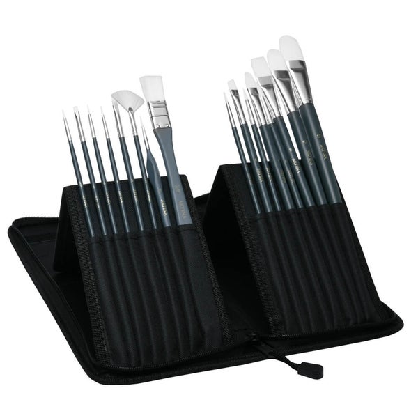 Pinselset in schwarzer Aufbewahrungstasche