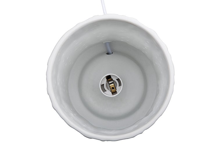 Tischleuchte GILDE Tischleuchten Höhe 28cm Breite 12cm weiß Porzellan