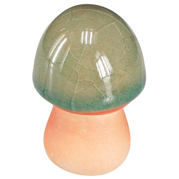 Keramikpilz als Gartendekoration