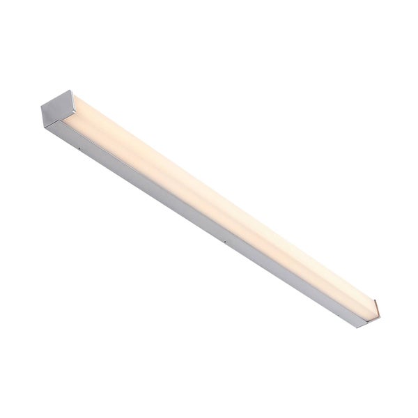 Lindby LED Wandleuchte, Wandlampe Bad Klea (spritzwassergeschützt (Modern) in Chrom aus Aluminium (1 flammig ) - Wandleuchten Spiegelleuchte Badezimmer Wandbeleuchtung Badezimmerleuchte
