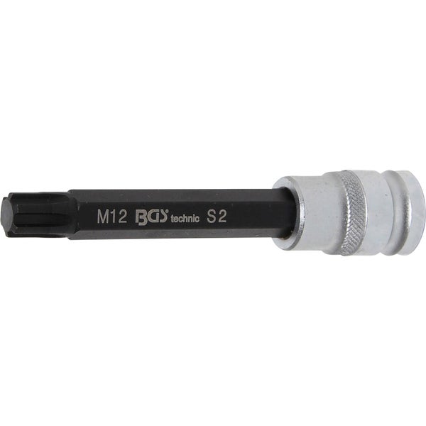 BGS Bit-Einsatz Länge 120 mm Antrieb Innenvierkant 12,5 mm (1/2) Keil-Profil (für RIBE) M12 - 5010