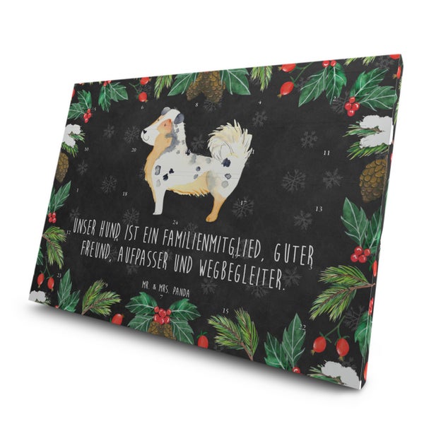 Mr. & Mrs. Panda Tee Adventskalender Hund Australien Shepherd - Schwarz