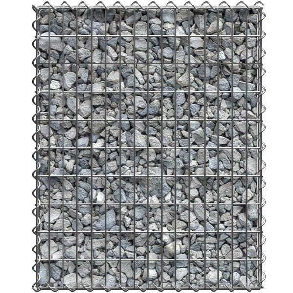 Gabione tectake  Drahtstärke 4 mm rechteckig grau