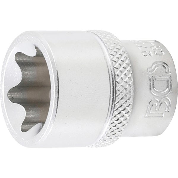 BGS Steckschlüssel-Einsatz E-Profil Antrieb Innenvierkant 10 mm (3/8) SW E20 - 2715