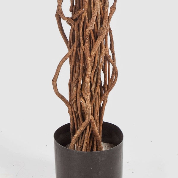 Künstlicher Bougainvillea-Zweig mit pinkfarbenen Blüten und grünen Blättern.