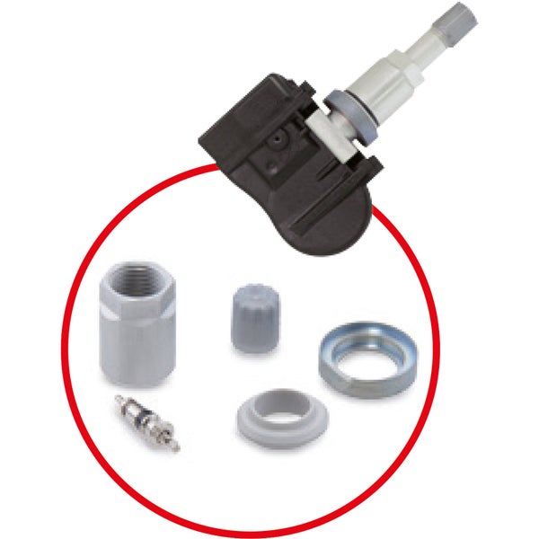 Reifendruckkontrollsensor mit Zubehör
