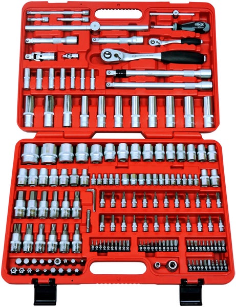 FAMEX 604-08 Werkzeugkoffer PRO bestückt mit Werkzeug 301-tlg.