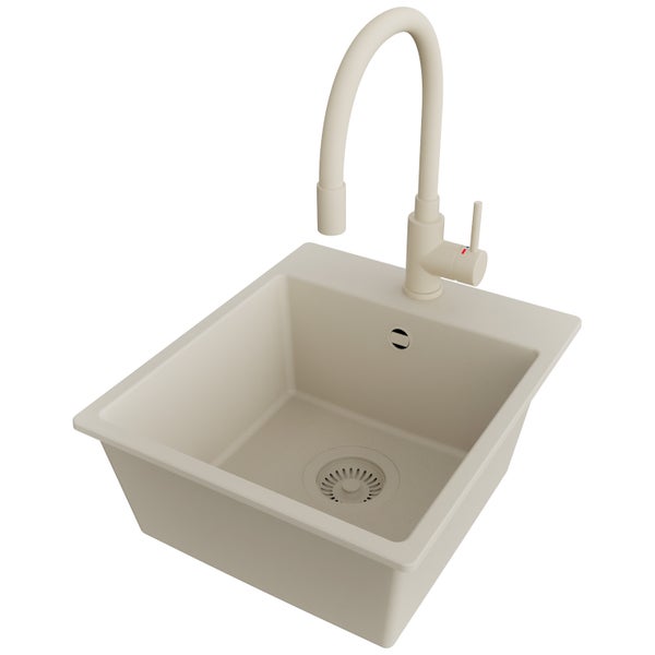 Spüle mit Mischbatterie