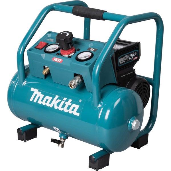 Makita Akku-Kompressor mit Tragegriff und Manometer