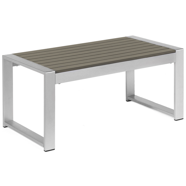 Outdoor Couchtisch SALERNO Metall Dunkelgrau