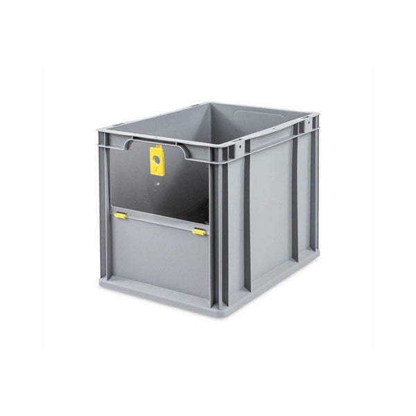 PROREGAL SuperSparSet 4x Eurobox NextGen Insight Cover HxBxT 32 x 30 x 40 30 Liter Hoch/Gelb Eurobehälter Transportbox