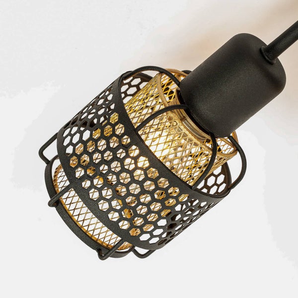 Lindby Deckenlampe Eudoria (Modern) in Schwarz aus Metall (5 flammig, E14) - Deckenleuchte Lampe Wohnzimmerleuchte
