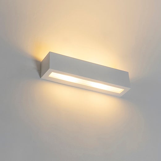 Rechteckige Wandleuchte aus Metall zur Innenraumbeleuchtung