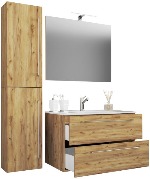 4-tlg. Waschplatz Waschtisch Badinos Schublade SP
