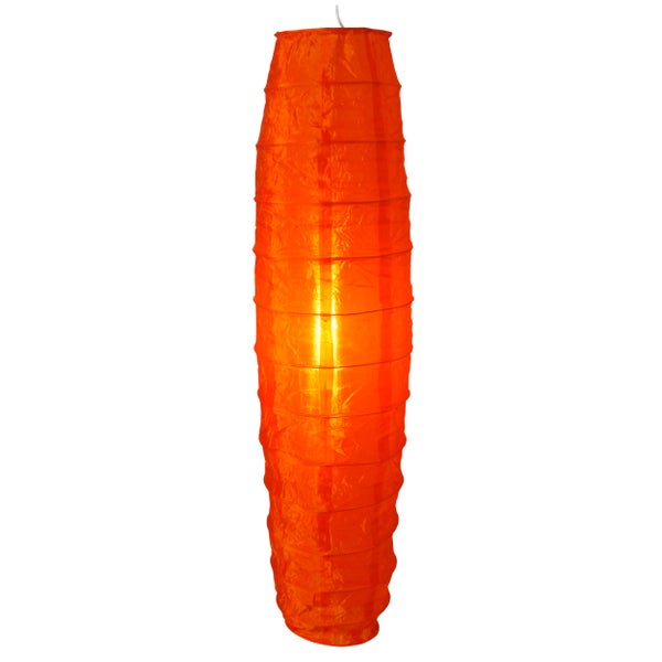 Orangefarbene Papierlaterne für Innenräume