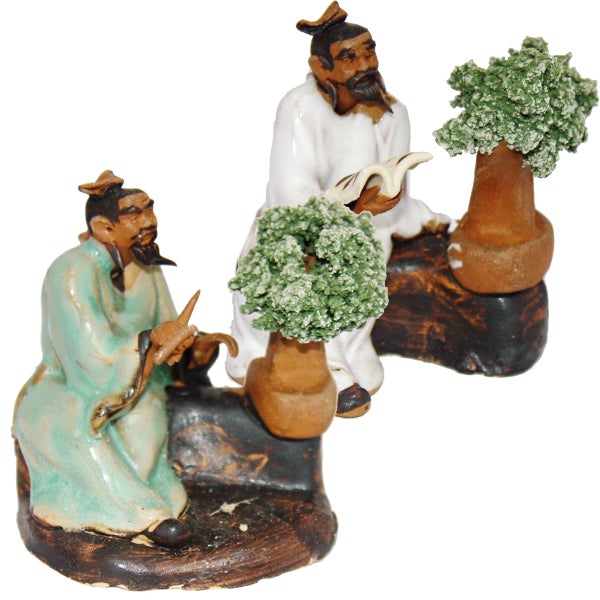 Bonsai Figuren Set - Bonsai Master - 6 verschiedene Figuren