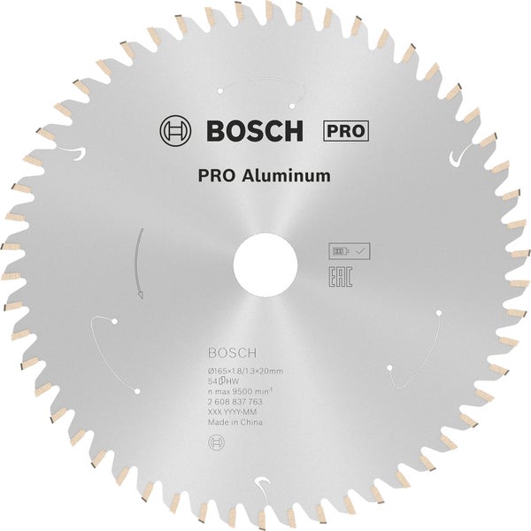 Bosch PRO Aluminium cordless Blatt für Kreissägen 165 x 1,8 x 20 mm - 2608837763