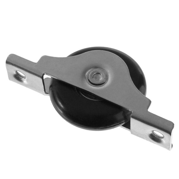 Laufrolle mit Metallgehäuse und Montageplatten zur Befestigung