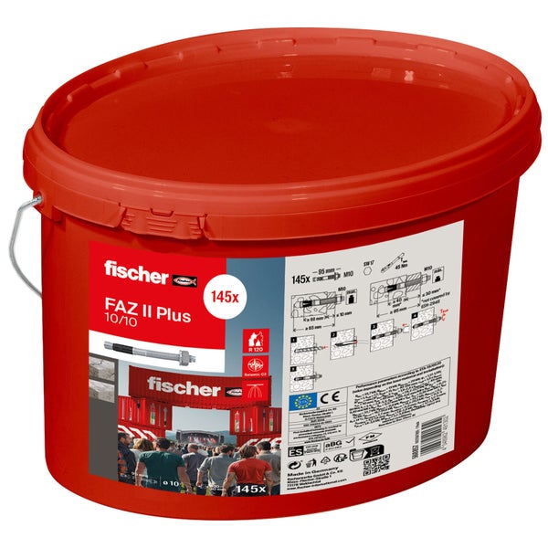 Fischer Bolzenanker FAZ II Plus 10/10 im Eimer (145 St)- 568857