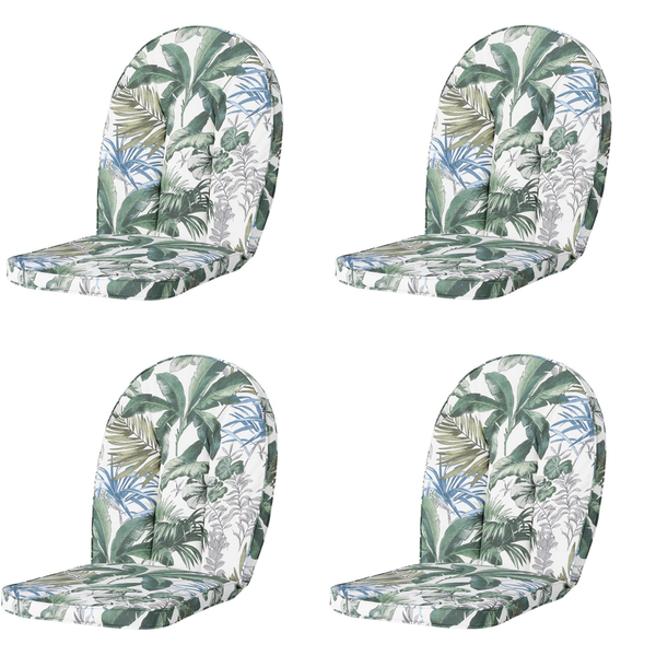 Gartenstuhlauflage Kettler Comfort/Prince Bliss blau - Ca. 105x52 cm - 4er-Set