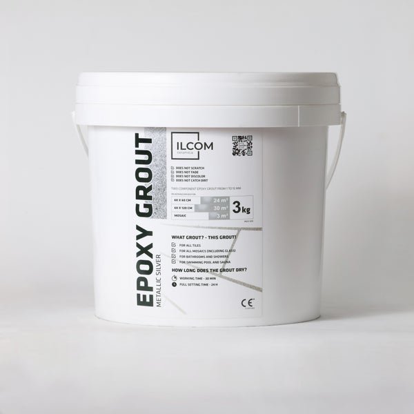 Epoxidharzmörtel zum Füllen von Fugen  - Metallisches Mittel -  3Kg