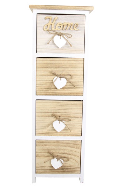FRANK FLECHTWAREN | Kommode Lovely Home, HOLZ, 26 x 30 x 77 cm