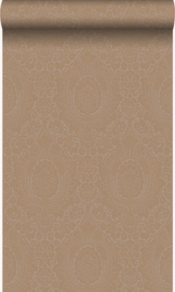 Origin Wallcoverings Tapete Ornamente Taupe und Bronze - 53 cm x 10,05 m - 345429