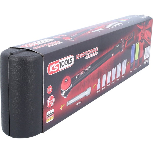 KS Tools Ergotorque Präzisions-Drehmomentschlüssel Set mit schwarzem Koffer