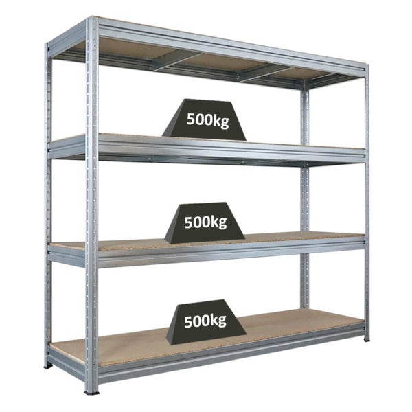 Regal mit drei Ebenen und einer Traglast von 500 Kilogramm