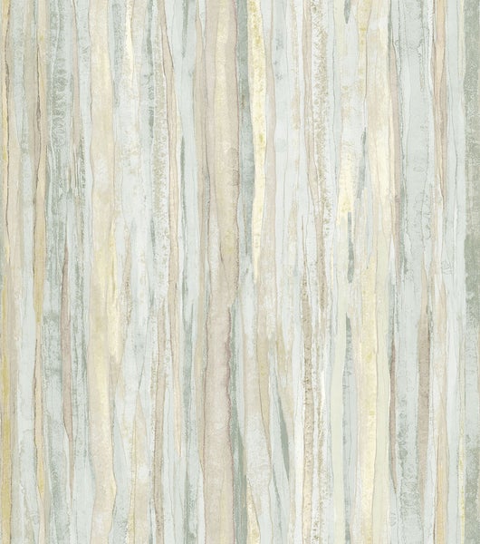 Sanders und Sanders Tapete Streifen Beige und Hellblau - 53 cm x 10 m - 640021