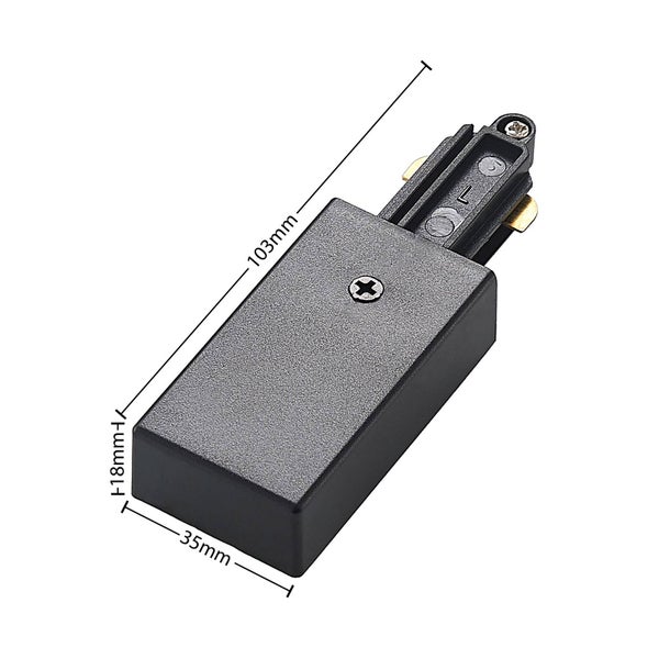 Lindby Stromschienenleuchte Linaro in Schwarz - 1-Phasen Stromschiene, Stromschienenstrahler