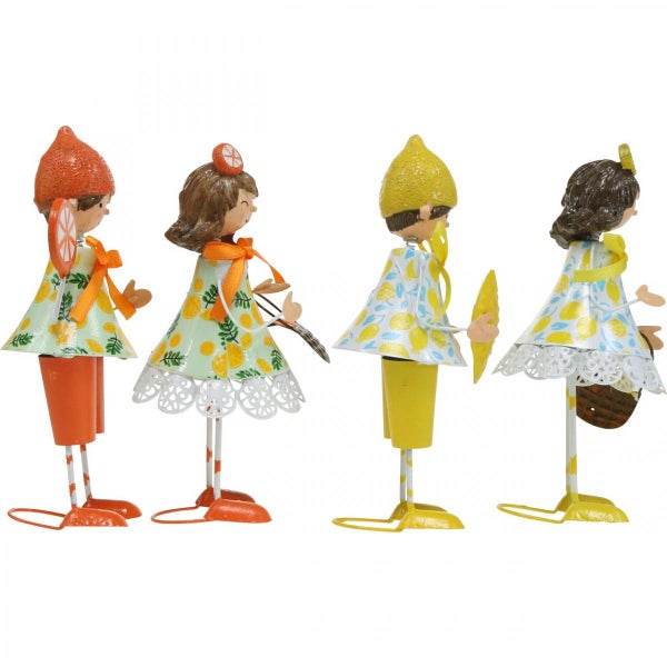 Dekorative Figuren im Zitrusfrüchte-Design