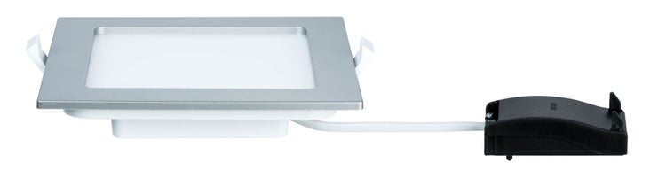 LED Einbaupanel IP44 eckig 165x165mm 12W 780lm 2700K Chrom matt