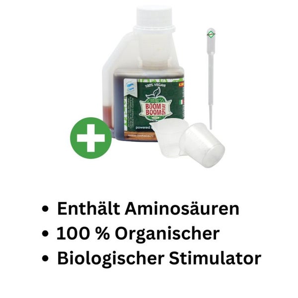 BioTabs Boom Boom Spray 250ml – Biologisches Pflanzenstärkungsmittel gegen Stress & für Vitalität