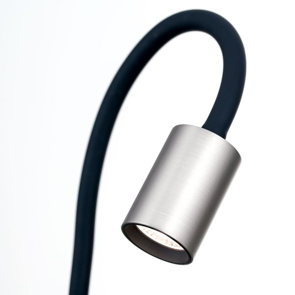 Flexible LED-Leuchte mit biegsamem Arm und zylindrischem Lampenkopf