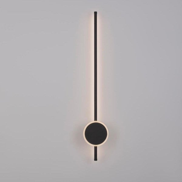 LED Wandleuchte Clock in Schwarz 22W 1560lm
