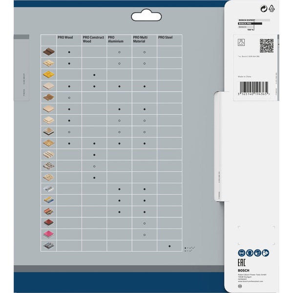 Bosch PRO Wood Kreissägeblatt 250 x 3,2 x 30 mm - 2608640645