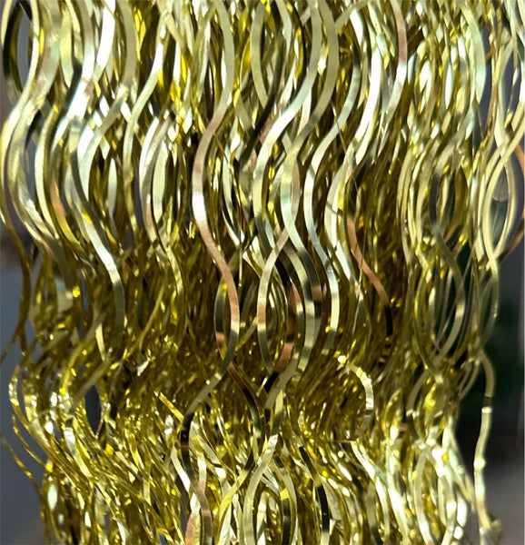 Goldene Lametta Girlande