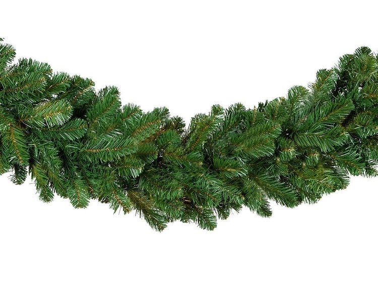 LAALU Girlande Weihnachten künstlich undekoriert grün Narnia 270 cm