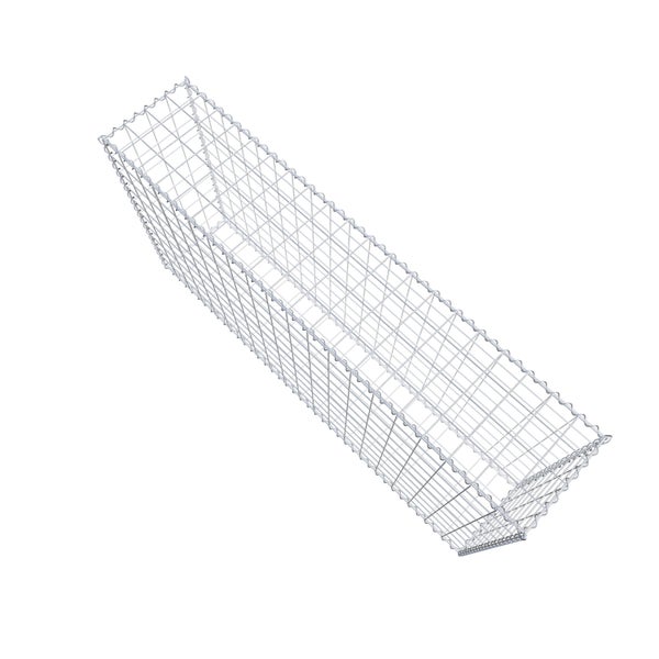 Gabione 200 cm x 100 cm x 40 cm (L x H x T), Maschenweite 10 cm x 10 cm, Spirale
