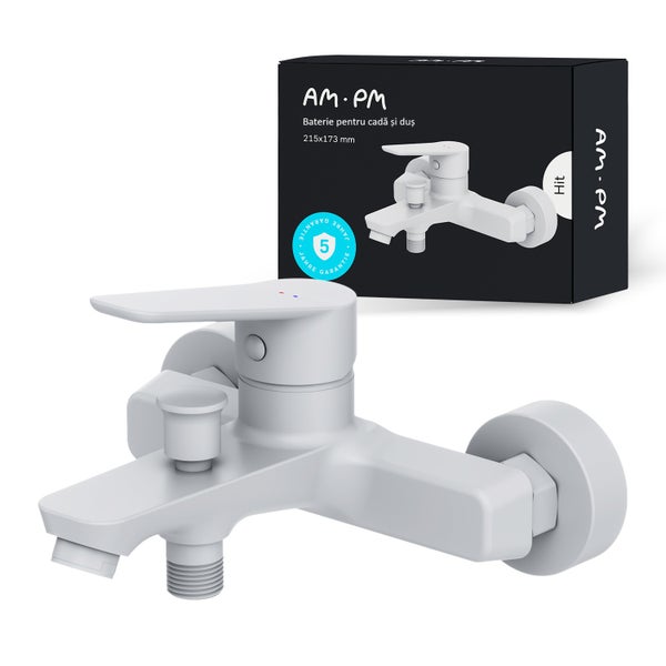 Wannenarmatur mit Einhebelmischer und Verpackung