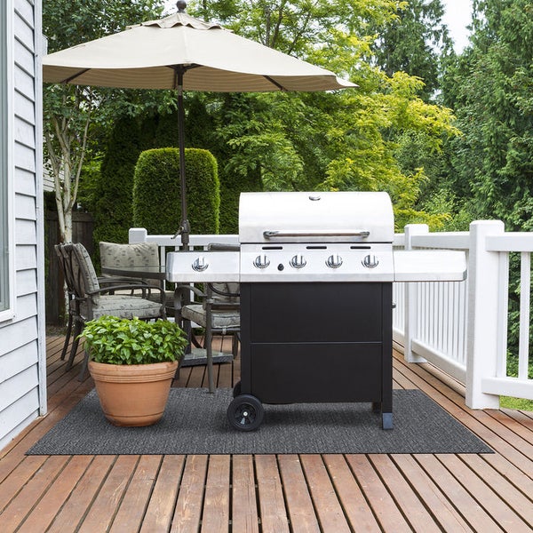FLOORDIREKT Grillschutzmatte Geona - Feuerfest - Outdoor-Matte für den Grill - 90 x 120 cm